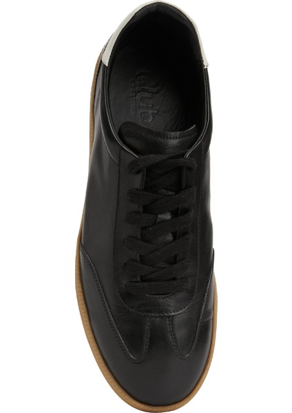 Siyah Erkek Deri Sneaker