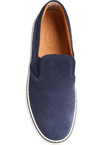 Lacivert Erkek Deri Sneaker