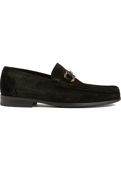 Siyah Erkek Deri Loafer