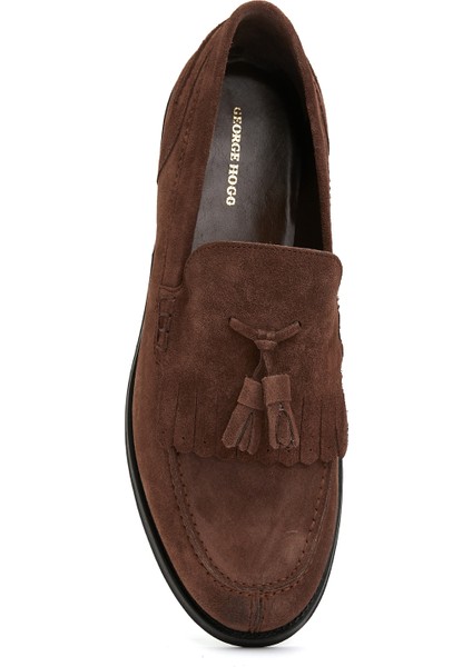 Kahverengi Erkek Süet Loafer