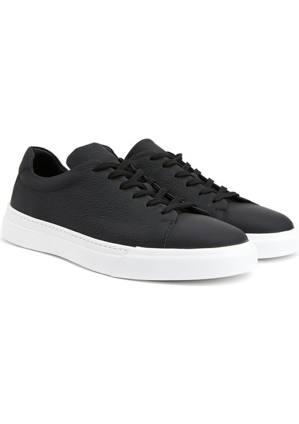 Siyah Erkek Deri Sneaker