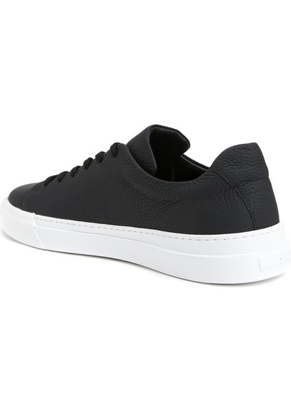 Siyah Erkek Deri Sneaker