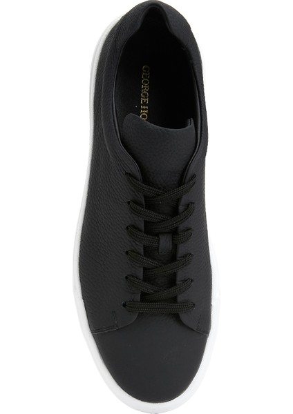 Siyah Erkek Deri Sneaker