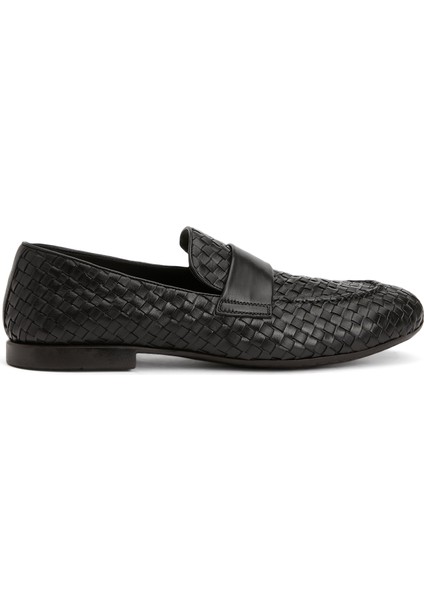 Siyah Erkek Deri Loafer