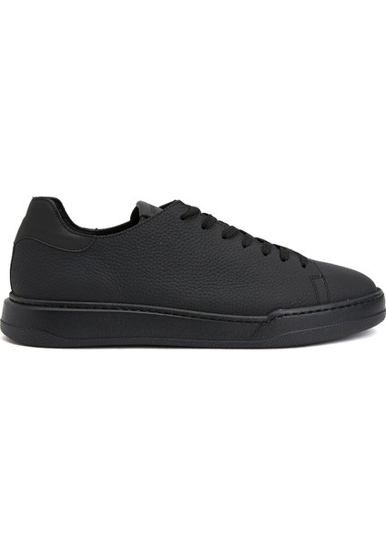 Siyah Erkek Deri Sneaker