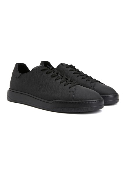 Siyah Erkek Deri Sneaker