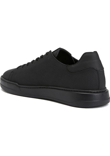 Siyah Erkek Deri Sneaker