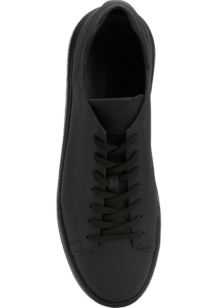 Siyah Erkek Deri Sneaker
