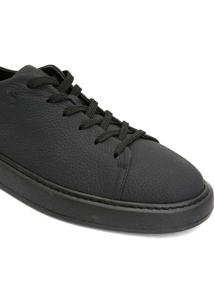 Siyah Erkek Deri Sneaker