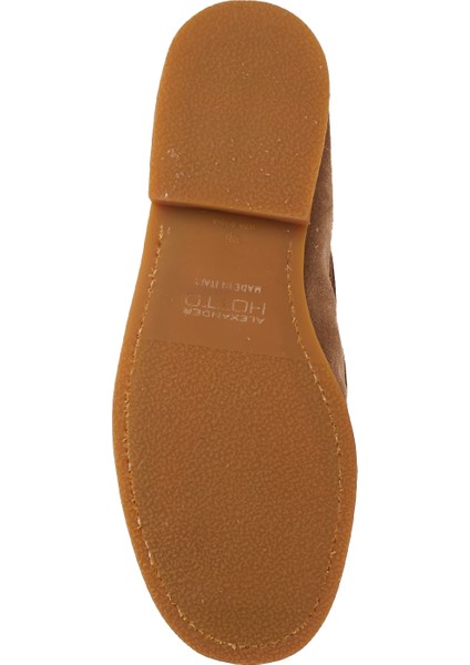 Bej Erkek Deri Loafer