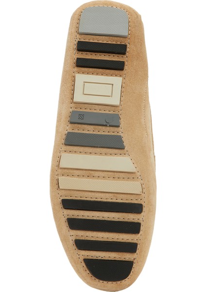Bej Erkek Süet Loafer