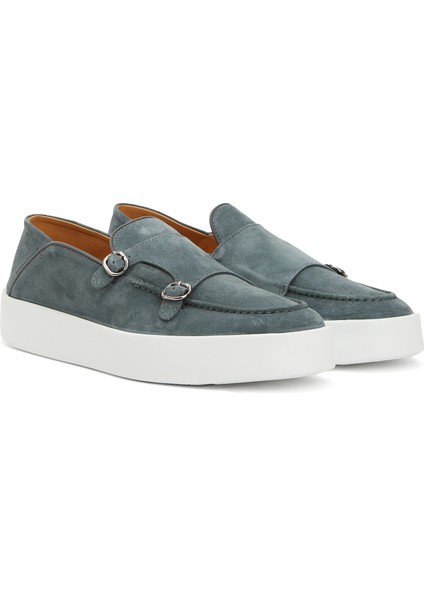 Mavi Erkek Süet Loafer