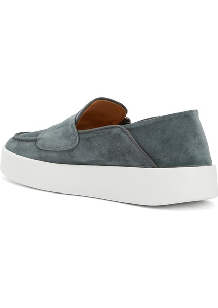 Mavi Erkek Süet Loafer