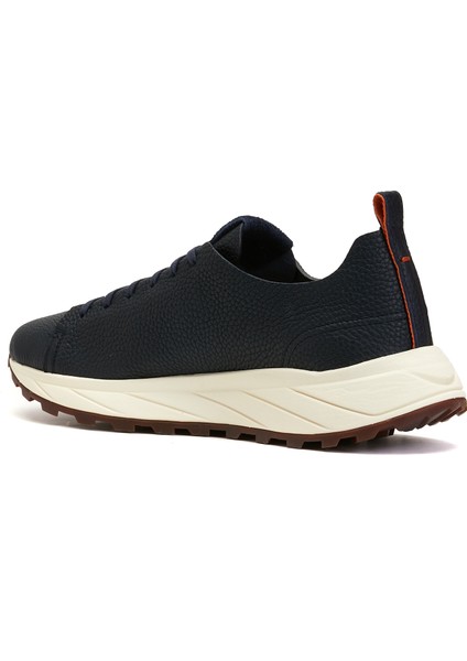 Lacivert Erkek Deri Sneaker
