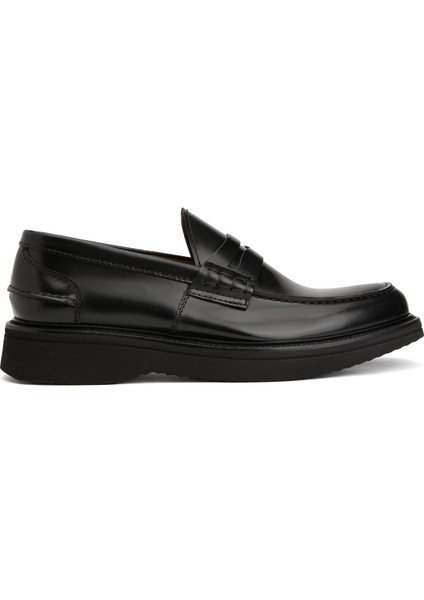 Siyah Erkek Deri Loafer