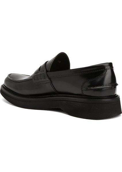 Siyah Erkek Deri Loafer