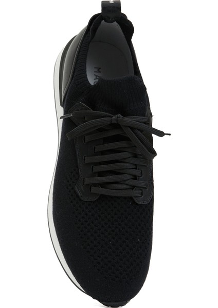 Siyah Logo Detaylı Erkek Deri Sneaker fırsatları