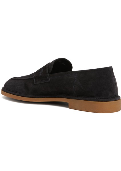 Lacivert Erkek Deri Loafer