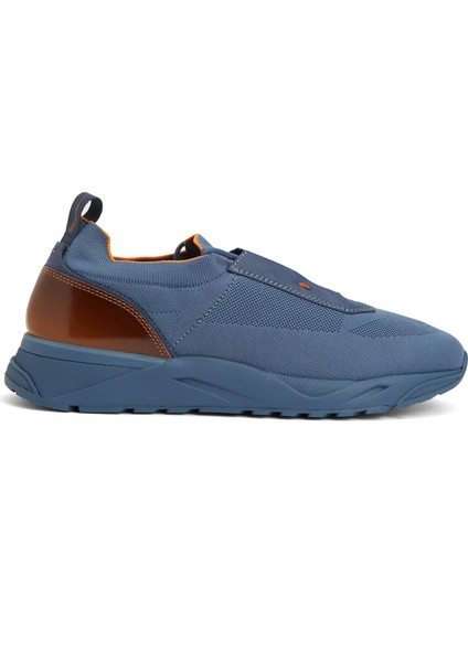 Açık Mavi Çorap Formlu Erkek Sneaker