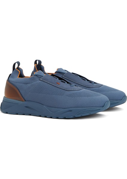 Açık Mavi Çorap Formlu Erkek Sneaker