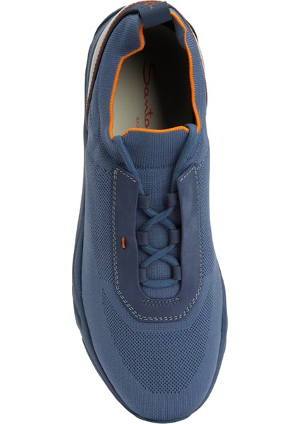 Açık Mavi Çorap Formlu Erkek Sneaker