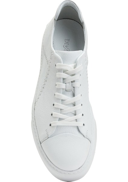Beyaz Desenli Erkek Sneaker