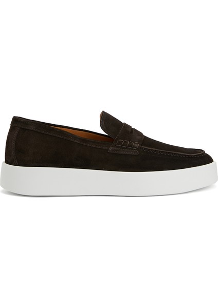 Kahverengi Erkek Süet Loafer