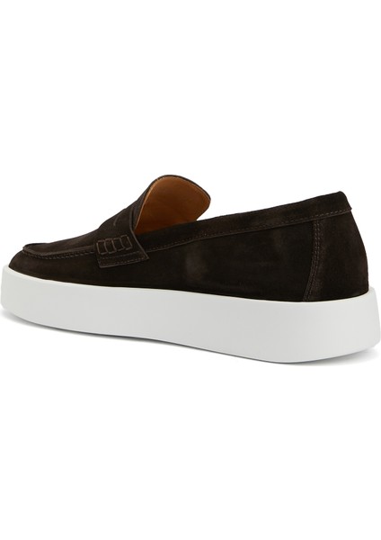 Kahverengi Erkek Süet Loafer