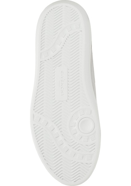 Krem Logo Detaylı Erkek Deri Sneaker indirimleri