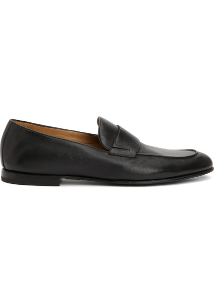 Siyah Erkek Deri Loafer