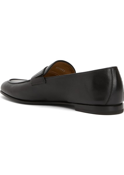 Siyah Erkek Deri Loafer