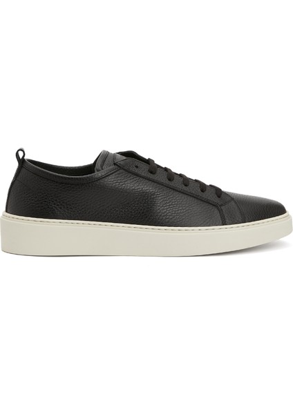 Siyah Erkek Deri Sneaker