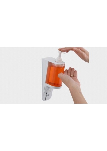 300 ml Beyaz Çok Amaçlı Sıvı Sabun ve Dezenfektan Dispenseri