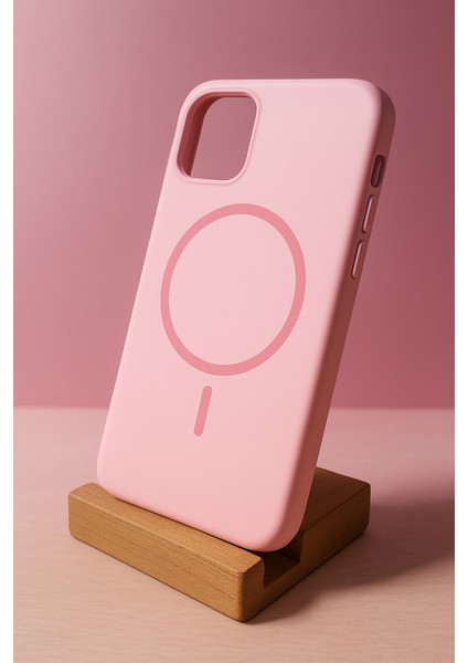 iPhone 11 Magsafe Uyumlu Premium Silikon Kılıf – Pembe Zarafetin Gücü! fiyatları