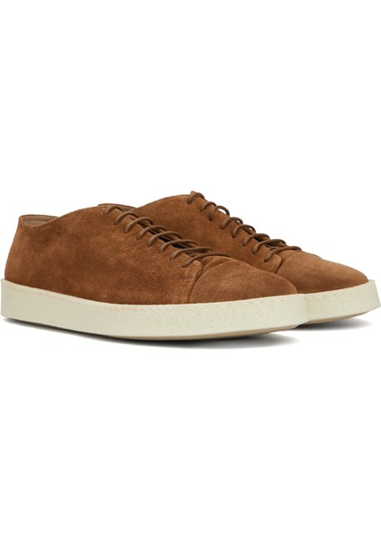 Kahverengi Erkek Deri Sneaker
