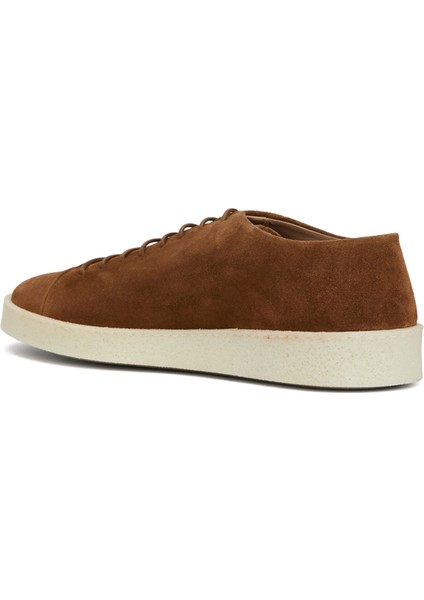 Kahverengi Erkek Deri Sneaker