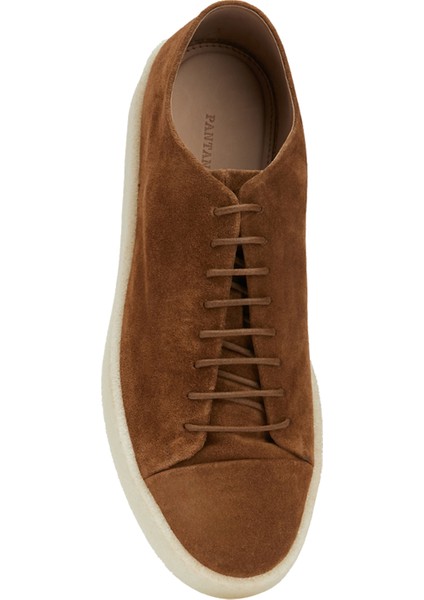 Kahverengi Erkek Deri Sneaker