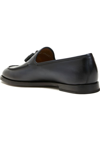 Lacivert Erkek Deri Loafer