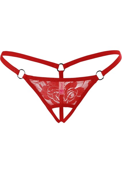 Miraxx Ağı Açık Dantelli Büyük Beden G String