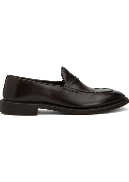 Bordo Erkek Deri Loafer