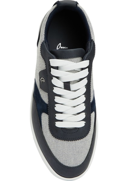 Tutti Rui Lacivert Erkek Deri Garnili Sneaker