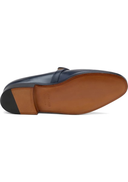 Lacivert Erkek Deri Loafer