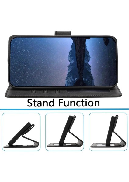 Xiaomi Poco M6 4g Kart Tutucu Manyetik Cüzdan Için Klasik Tarzı Flip Case (Yurt Dışından)