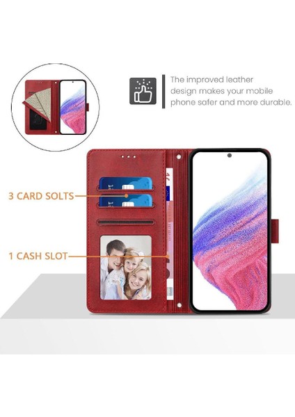 Xiaomi Poco M6 4g Kart Tutucu Manyetik Cüzdan Için Klasik Tarzı Flip Case (Yurt Dışından)