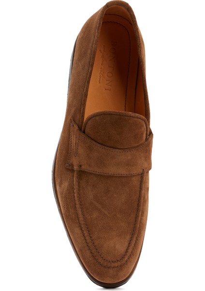 Açık Kahverengi Erkek Deri Loafer
