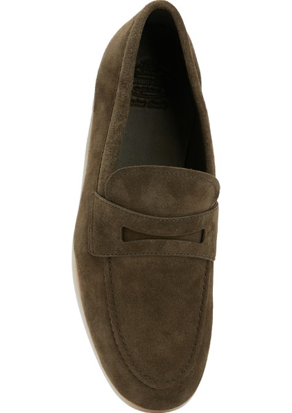Haki Erkek Süet Loafer fırsatları