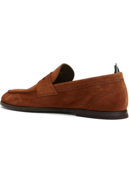 Kahverengi Erkek Süet Loafer