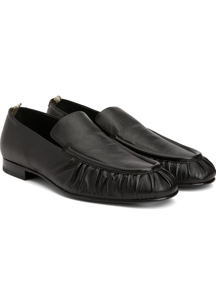 Siyah Erkek Deri Loafer