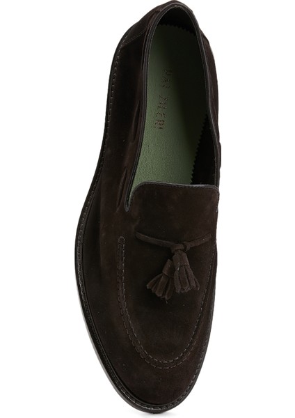 Kahverengi Erkek Süet Loafer