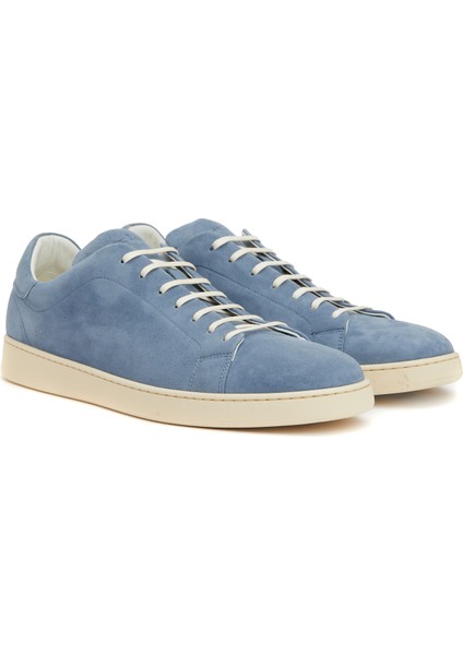 Mono Mavi Erkek Süet Sneaker